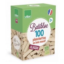 Batibloc Classic 100 Planchettes En Bois - Vilac