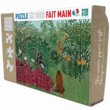 Forêt Tropicale Avec Singes De Rousseau - Puzzle Michèle Wilson
