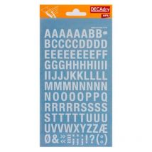 Lettres Transfert Blanc 12mm Grande Police - Apli
