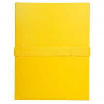 Chemise Dos Extensible Balacron Et Sangle Scratch. - Jaune - X 10 - Exacompta