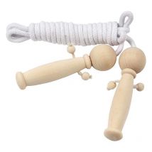 Corde À Sauter En Bois À Customiser - 225 Cm - Creotime
