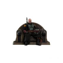 Star Wars : The Mandalorian - Figurine 1/6 Boba Fett Repaint Armor And Throne Special Edition 30 Cm - HST