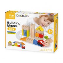 Blocs De Construction City 18 Pièces Igroteco - Igroteco