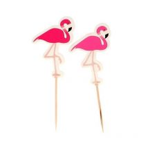 Cupcake Toppers Flamants Roses (x 12) - Patisdecor