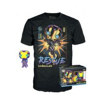 Marvel Blacklight - Set Pop! & Tee Figurine Et T-shirt Rescue - Taille L - Funko
