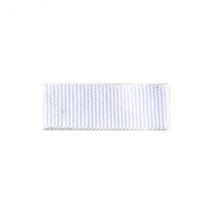 Bobine 25m Galon Aspect Gros Grain Blanc 15mm - Stephanoise