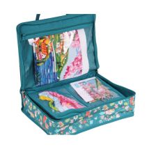 Sac Tout-en-un À Ouvrage – Motif Oiseaux – Hobby Gift (26,5 X 10 X 34,5 Cm) Vert
