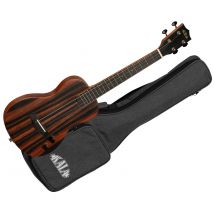 Solid Body Striped Ebony Tenor + Housse Kala