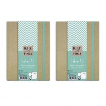 2 Cahiers A5 Kraft Pour Bullet Journal - 192 Pages - Toga