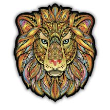 Le Lion Majestueux - Puzzle En Bois - Boite En Carton - Creatifwood