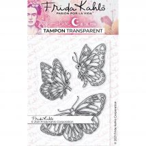 3 Tampons Transparents - Papillons - 9,5 X 6,5 Cm - Love in the moon