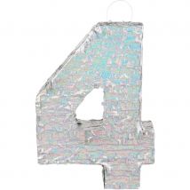 Pinata Holographique Chiffre 4 - Boland