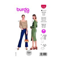 Patron Burda 5738 - Robe & Top Taille N°fr 38-48