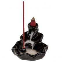 Porte-encens Chute D'Eau En Céramique Noire - OUT OF THE BLUE