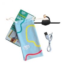 Pack Essentiel : Lampe Noire + Câble + Pochette Microfibre - Lizia