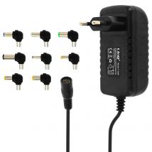 Chargeur Secteur Universel 36w Avec 8 Embouts Jusqu'à 12v T-128p Linq Noir