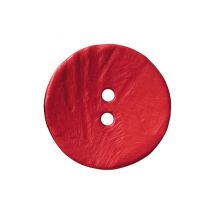 Bouton Rond Imitation Bois 2 Trous 40mm X 1 - Union Knopf Rouge - Prym Union Knopf