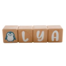 4 Cubes 5x5cm + 55 Stickers Blancs - Louyou