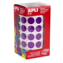 Gommettes Rouleau Rond Ø 15 Mm Violet X 2 832 - Apli