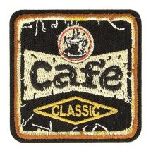 Ecusson Thermocollant Sport Rétro Café 5cm X 5cm - My mercerie