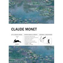 Papiers Créatifs - Œuvres De Claude Monet - Scrapbooking - 12 Feuilles - 50x70cm - Hot off the press