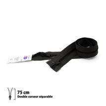 Fermeture Éclair Z68 - Séparable 6mm Double Curseur - 75 Cm - Eclair Prym