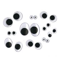 Yeux Mobiles, Assortis, 100 Pces - Rayher