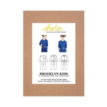 Pochette Patron De Couture Brooklyn Kids Combi 3-12 Taille N°fr 3-12 Ans - Ikatee