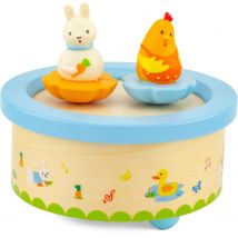 Boite À Musique Poule Et Lapin - Ulysse