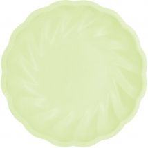 6 Assiettes - Vert Pastel - Amscan
