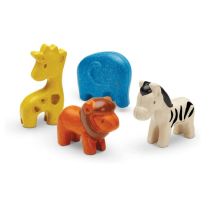 Figurines - 4 Animaux De La Savane - Plan Toys