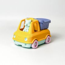 Camion Benne Multicolore - En Plastique Recyclé & Made In France - Jaune - LE JOUET SIMPLE