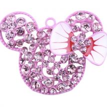 Pendentif Strass Bijoux Rose - Kids & Crea