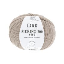 Pelote De Laine À Tricoter Pour Layette Merino 200 Bebe - Lang Yarns 326 Marron - LangYarns