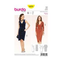 Patron Burda 6829 Robe Du 34 Au 44 Taille N°fr 34-44