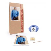 Kit Crochet Gilet Femme Pénélope Ciel 38/40 - Pingouin