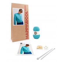 Kit Tricot Gilet Antoine Lagon 34/36 - Pingouin