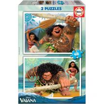 Puzzle - Disney Vaiana - 2 Modèles - 2x48 Pièces - Dès 4 Ans - Educa - Educa Borras