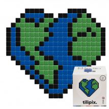 Kit Mosaïque Diy Pixel Art - Coeur Planète Terre - Classique - Tilipix