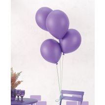 Ballon Ø 30cm - Lot De 10 - Violet - P'tit Clown