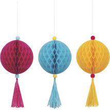 3 Boules Papier - Nid D'Abeille - Annikids