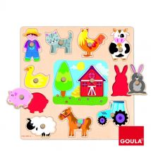 Puzzle Silhouettes Ferme - Goula