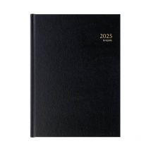 Agenda 2025 Brepols Bremax 2 Journalier 1 Jour Sur 2 Pages 21 X 29 Cm Noir - L'Agenda Moderne