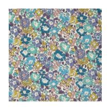 Tissu Coton Liberty Michele Michele Bleu Vendu Au Mètre - Liberty Fabric