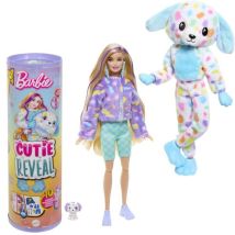 Cutie Reveal-poupée Dalmatien Reve Coloré, 10 surprises Hrk41 - Barbie