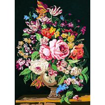 Canevas Antique Le Vase De Fleurs 45x60cm - SEG