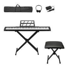 Alightup - Lalaho - Piano Numérique - 88 Touches - Bluetooth Midi - Noir