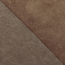 Tissu Micro Éponge Bambou Taupe - Craftine