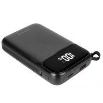 Swissten Powerbank Magsafe 10000mah Câbles Usb-c + Lightning Intégrés Écran Lcd Noir