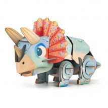 Mieredu Puzzle 3d Construction&son: Dino / Triceratops 13,03x6,64x7,24cm, Avec Son, Fonctionne Sur Une Piles bouton Cr2032 (incl.), En Boîte 